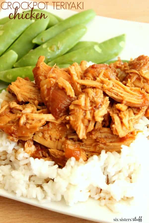 Crockpot Teriyaki Chicken from Six Sisters Stuff