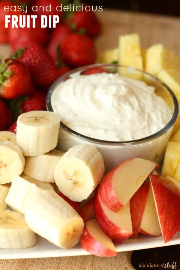Easy and Delicious Fruit Dip from Six Sisters' Stuff