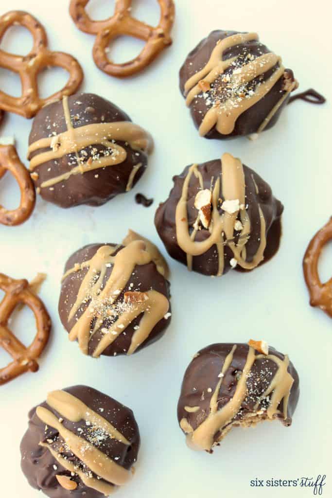 You haven't had a truffle, until you have these chubby hubby buckeye peanut butter truffles. Buck Eye Truffle . Chubby Hubby Buckeye Truffles Recipe | Six Sisters' Stuff