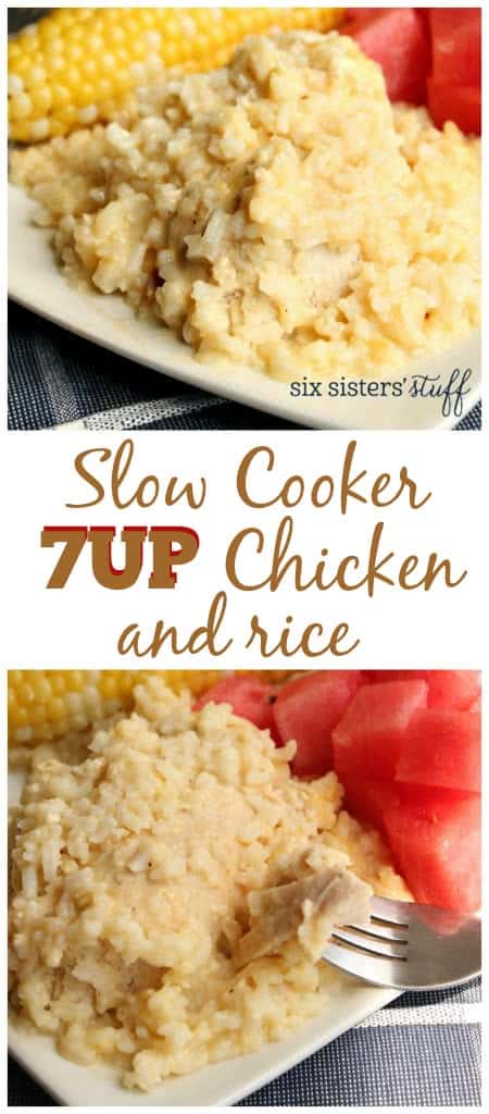 Slow Cooker 7UP Chicken and Rice 3