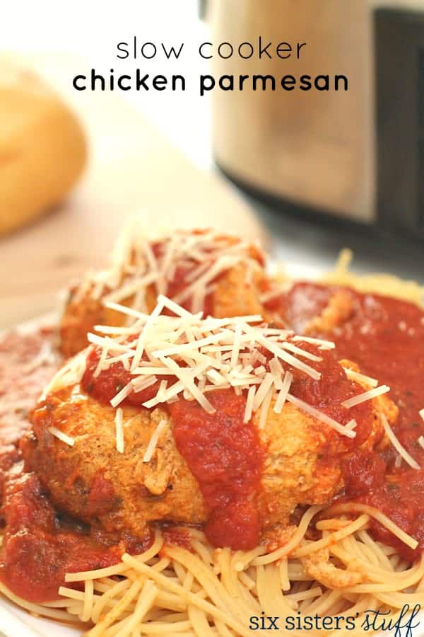 Slow Cooker Chicken Parmesan Recipe Six Sisters' Stuff