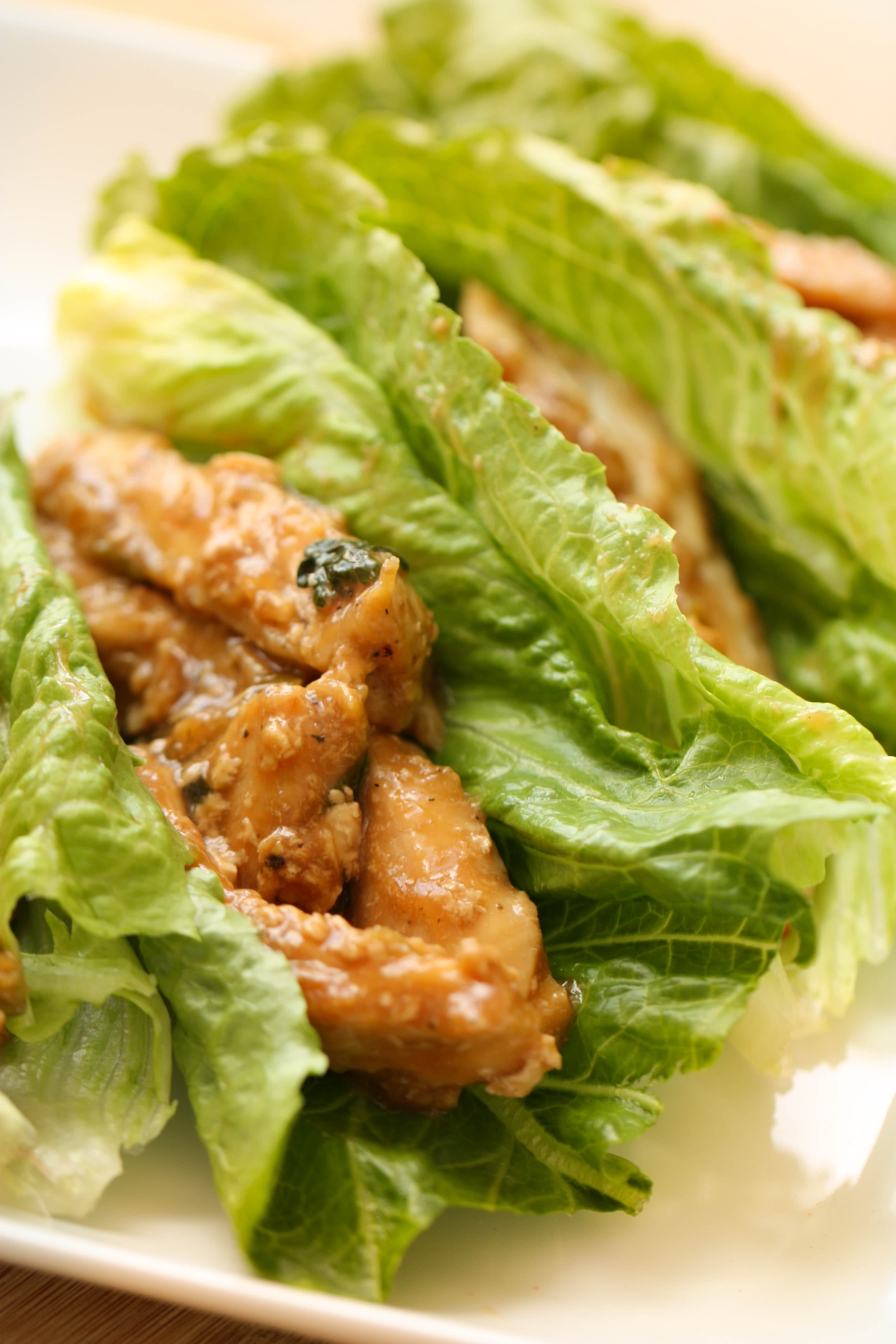 Honey Lime Chicken Lettuce Wraps