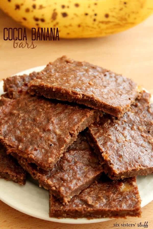 Cocoa Banana Bars from Six Sisters Stuff