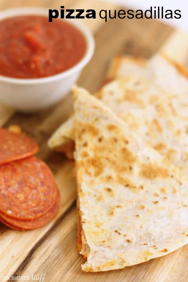 Pizza Quesadillas Six Sisters Stuff