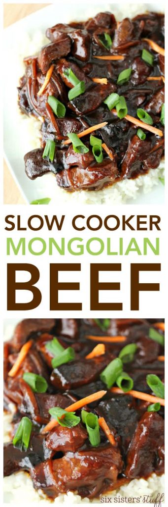 Slow Cooker Mongolian Beef - SixSistersStuff