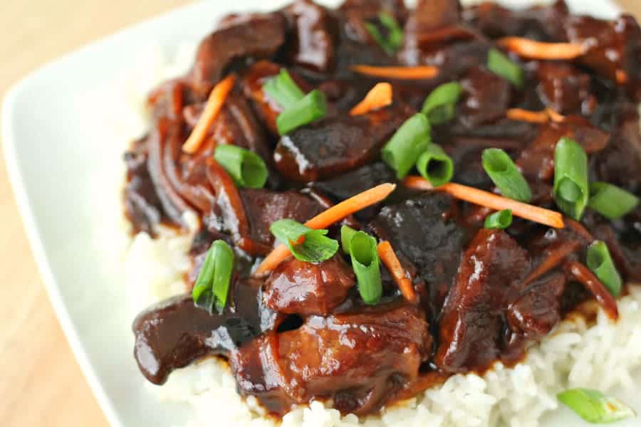 Slow Cooker Mongolian Beef Six Sisters' Stuff