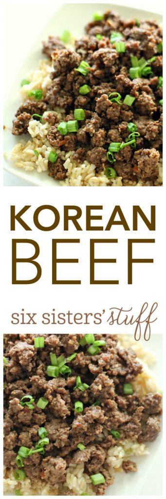 Korean Beef from SixSistersStuff
