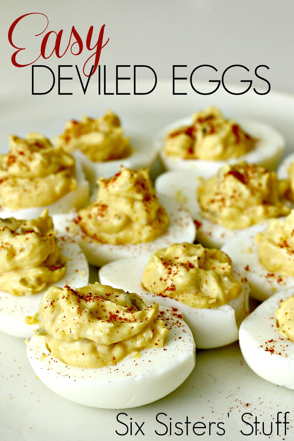 Easy Deviled Eggs Recipe Six Sisters' Stuff