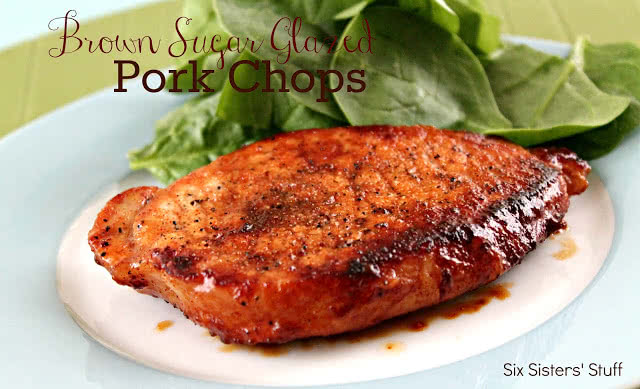 Brown Sugar Glazed Pork Chops Recipe image