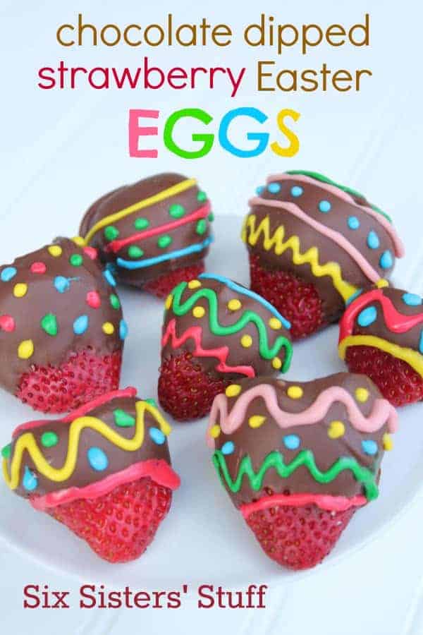 Chocolate Dipped Strawberry Easter Eggs Recipe Six Sisters' Stuff