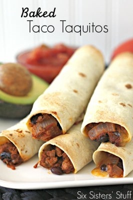 Baked Taco Taquitos Recipe