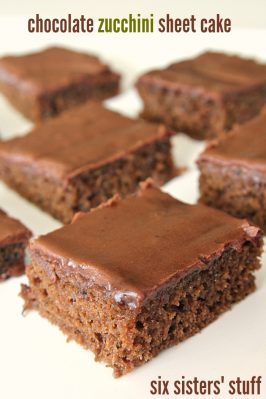 Six Sisters Stuff Chocolate Zucchini Sheet Cake Six Sisters Stuff Chocolate Zucchini Sheet Cake