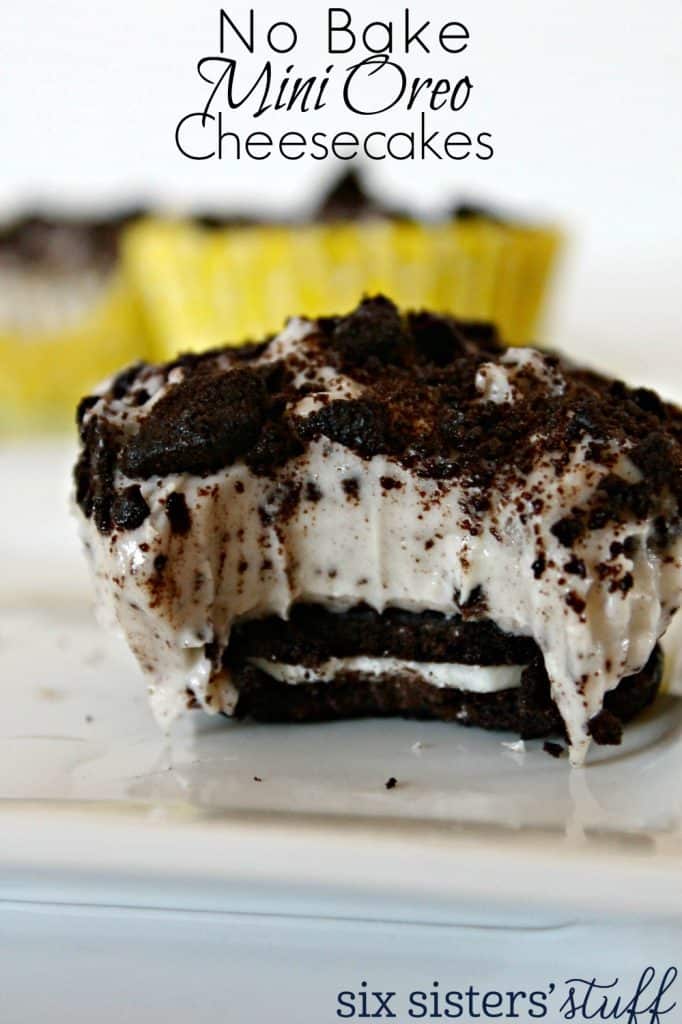 No Bake Mini Oreo Cheesecakes Six Sisters Stuff no-bake-mini-oreo-cheesecakes-an-oreo-lover-s-dream-recipe-mini