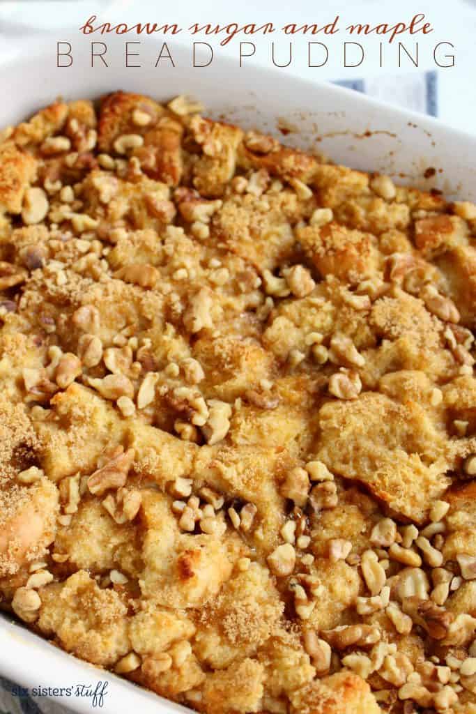 Brown Sugar and Maple Bread Pudding