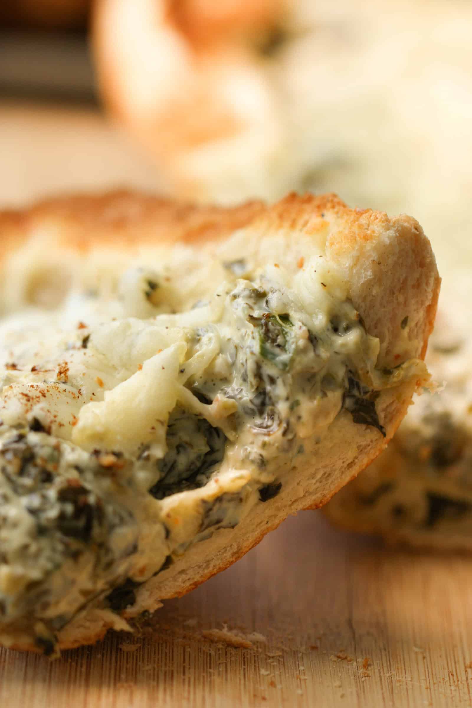 French Bread and Spinach Dip Six Sisters' Stuff