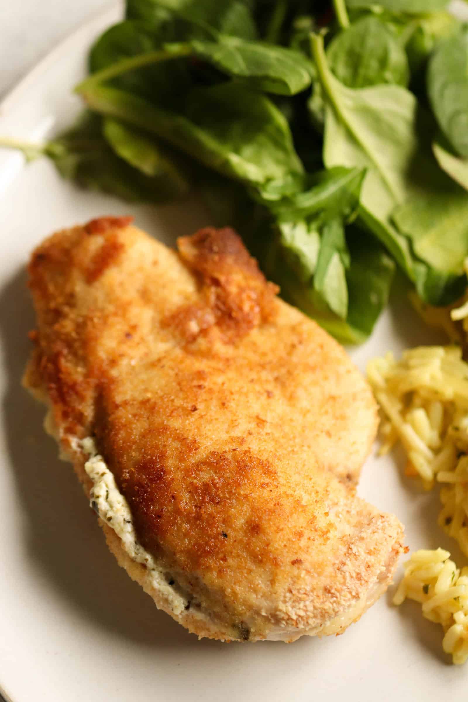 Cream Cheese and Pesto Stuffed Chicken