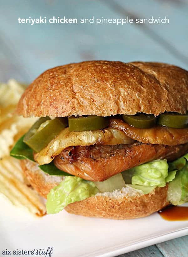 Grilled Teriyaki Chicken and Pineapple Sandwich Recipe