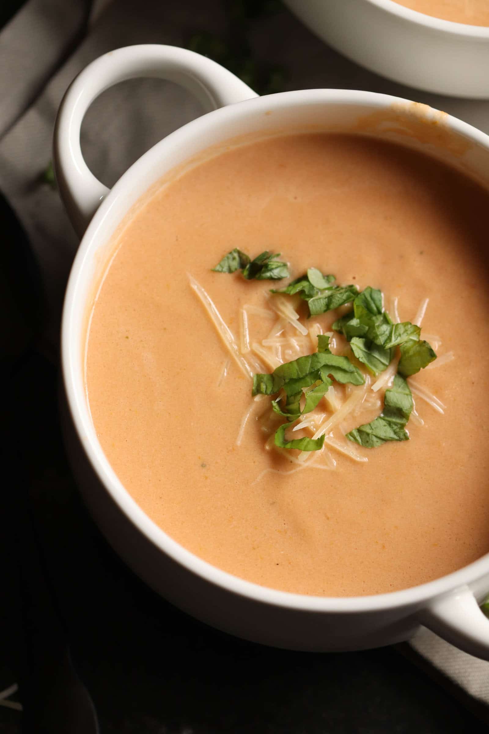 ROASTED TOMATO BASIL SOUP