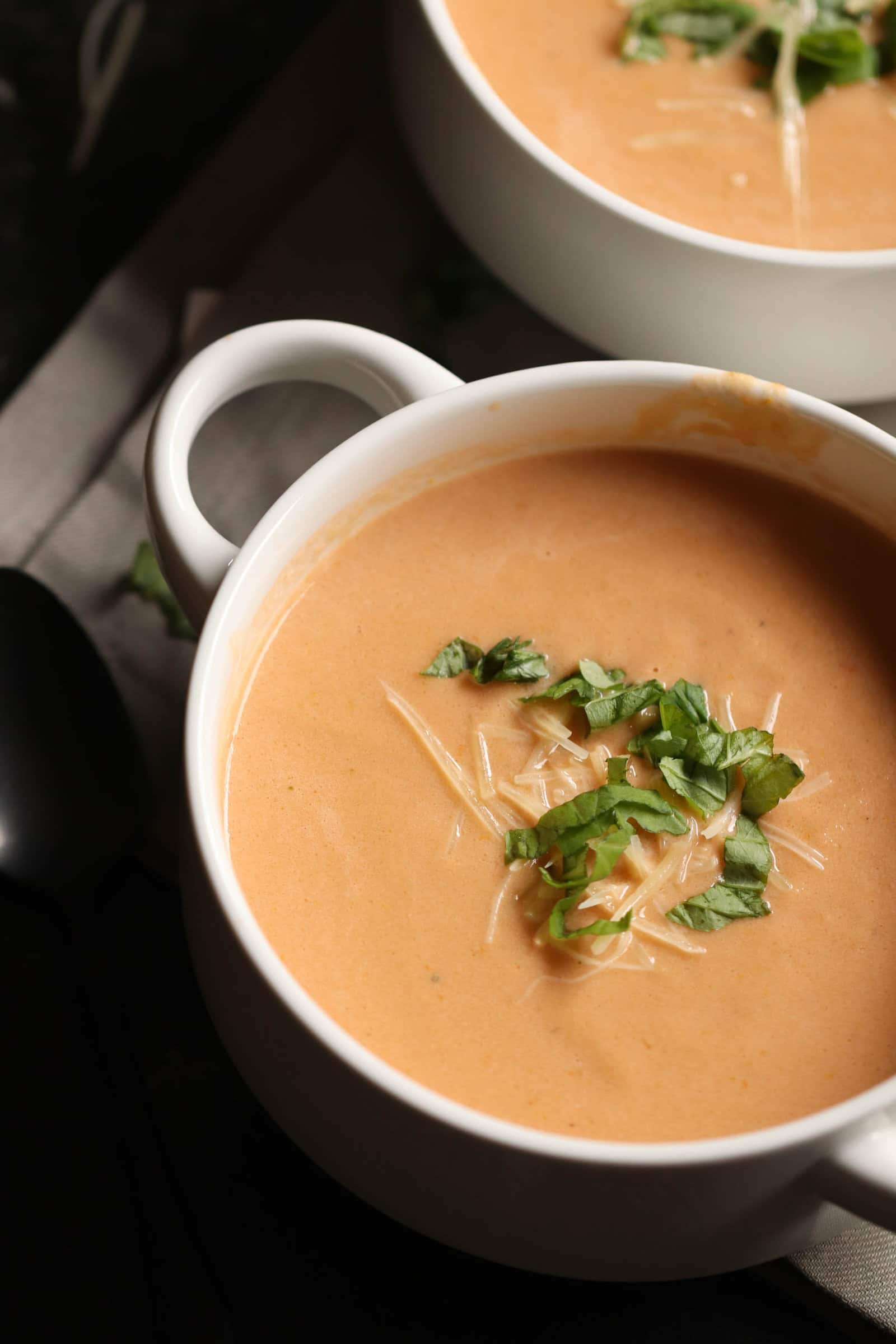 Roasted Tomato Basil Soup Recipe