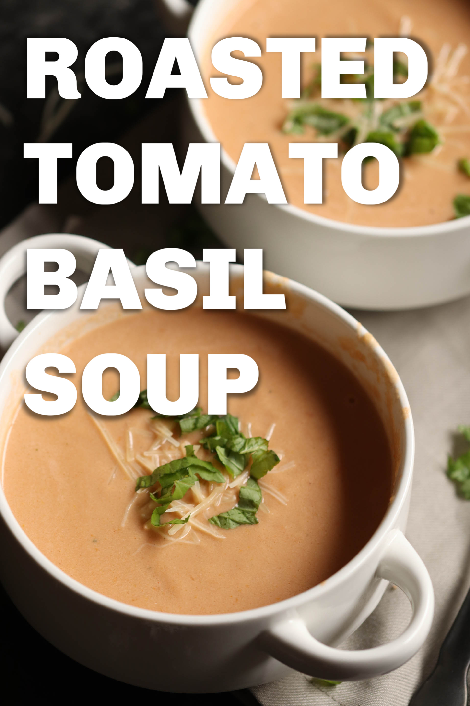 Roasted Tomato Basil Soup in a cup