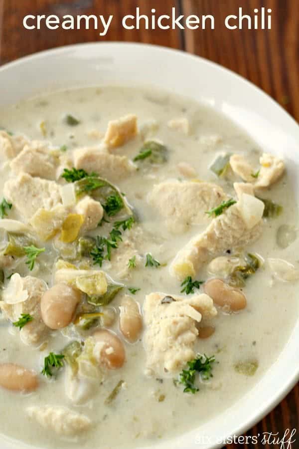 Creamy White Chicken Chili | Six Sisters' Stuff