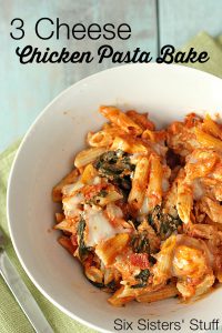 3 Cheese Chicken Pasta Bake