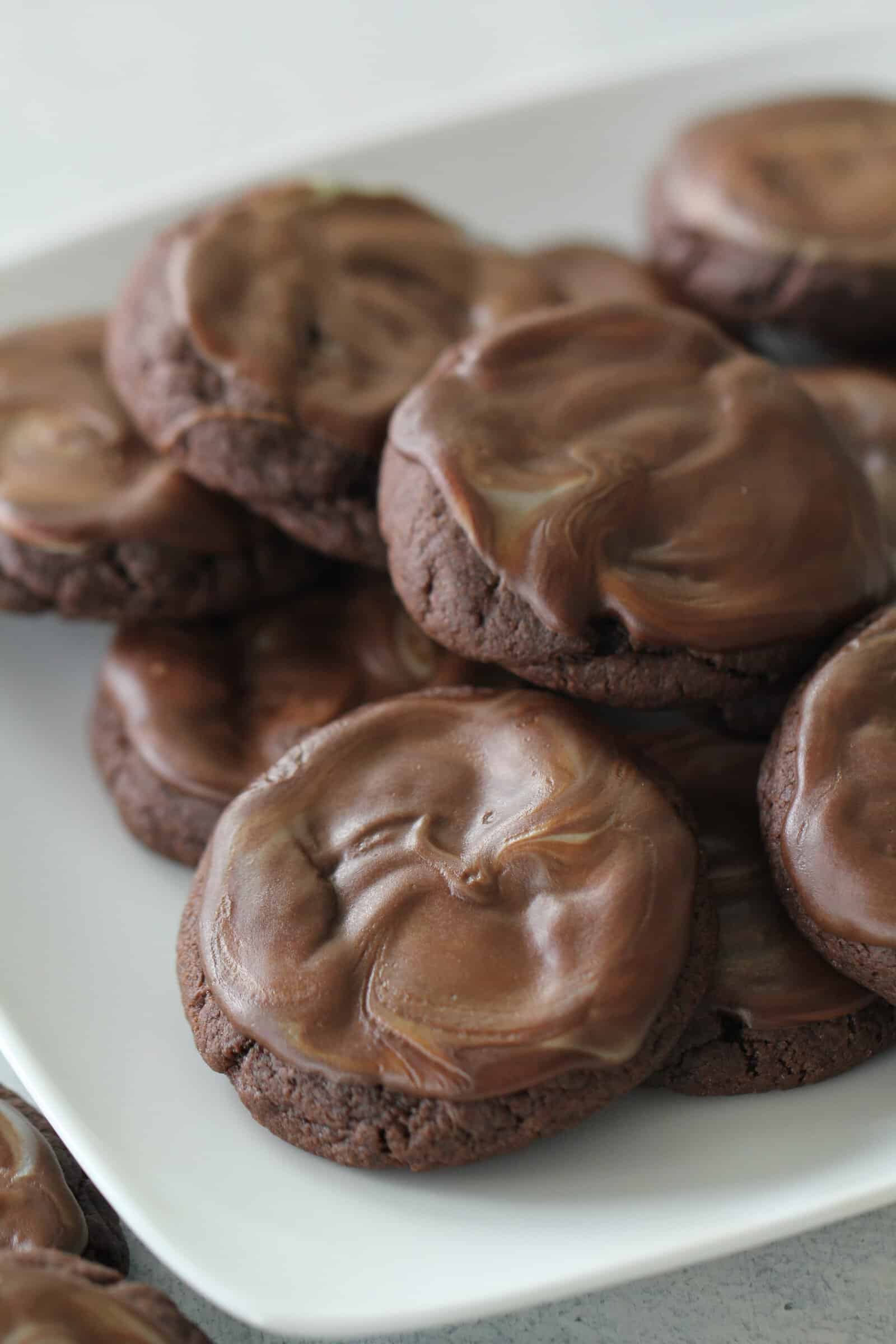 Andes Mint Cookies on plate