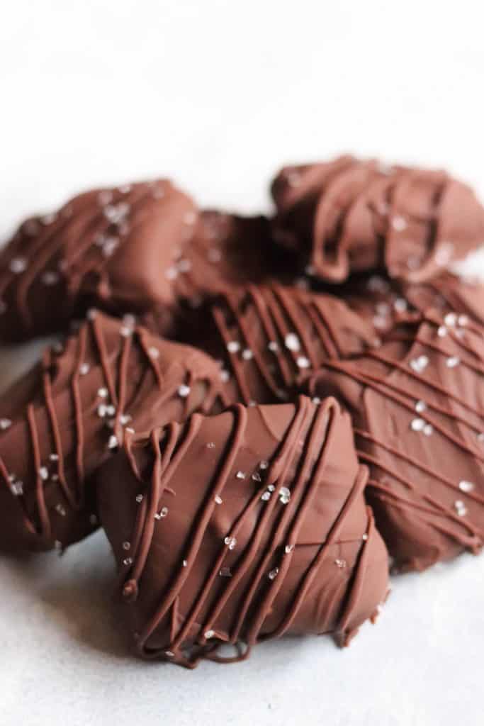 milk chocolate sea salt caramels