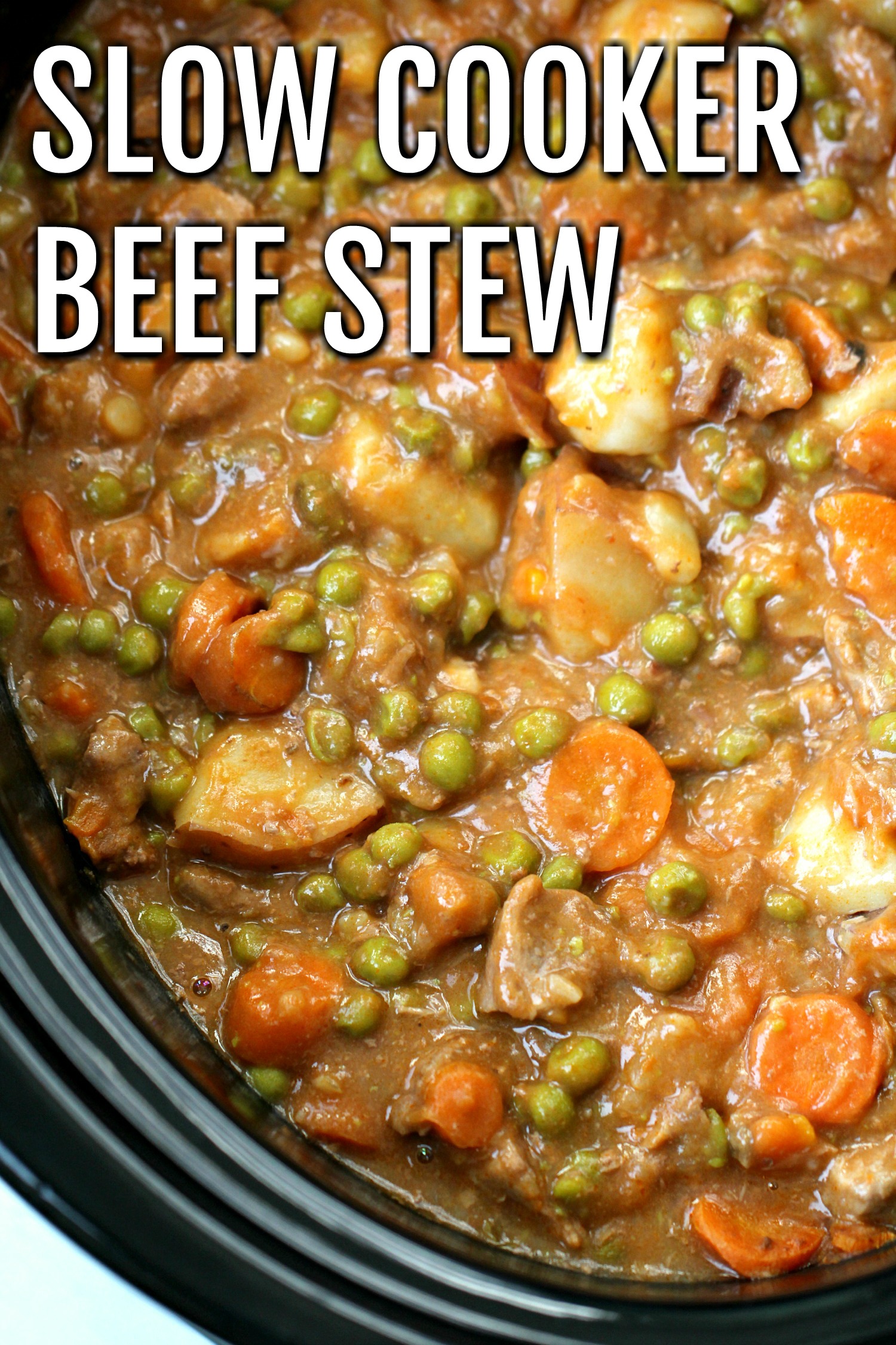 Slow Cooker Beef Stew Recipe close up