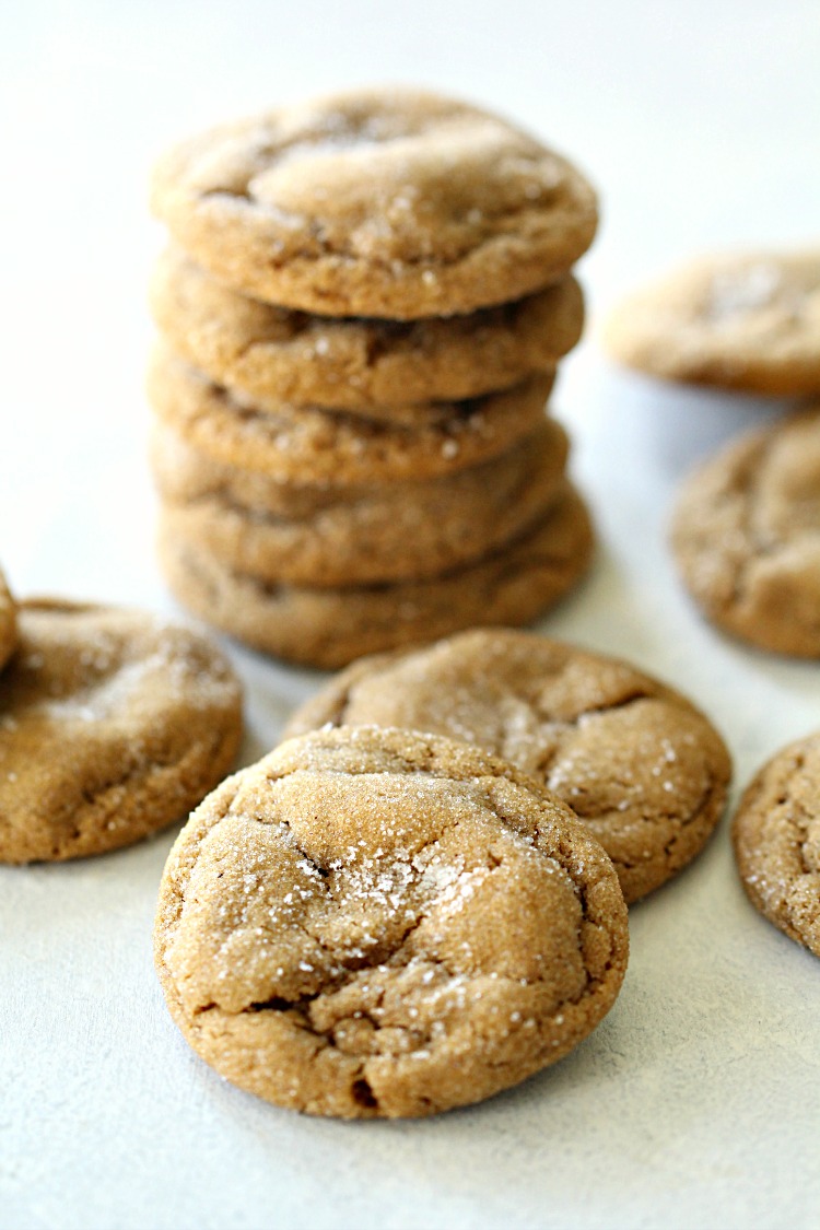 Stacked ginger cookies