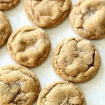 Top view of Soft and Chewy Ginger Cookies.