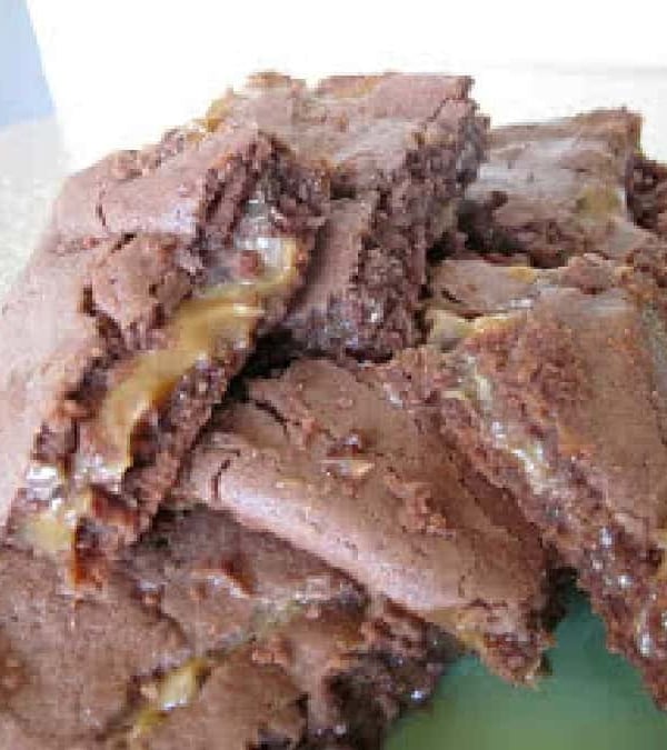 chocolate caramel brownies