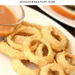 Baked Onion Rings Pinterest Image
