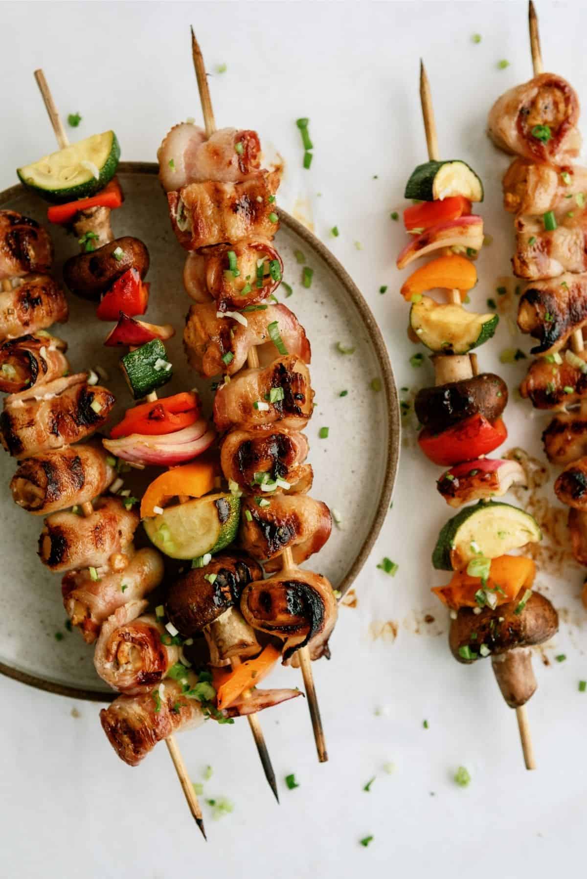 Chicken and Bacon Shish Kabobs Recipe