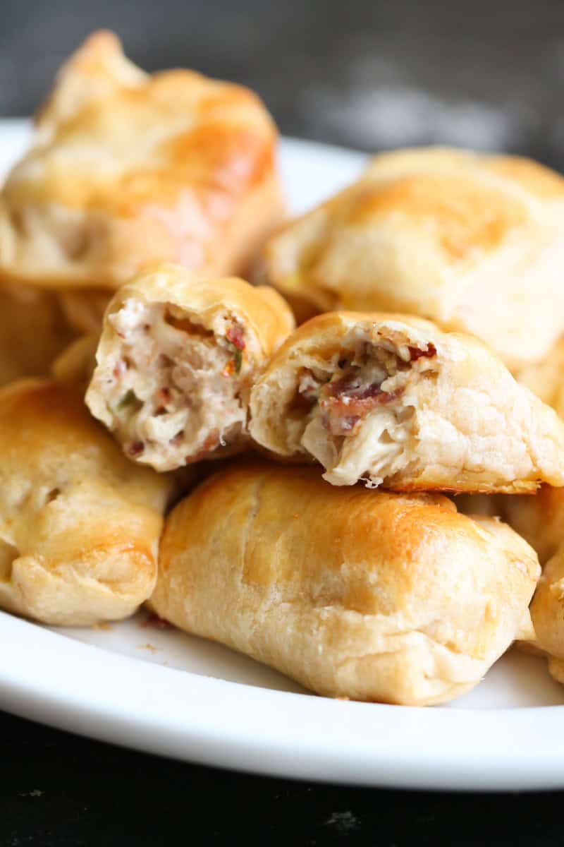 Creamy Chicken and Bacon Pockets Recipe