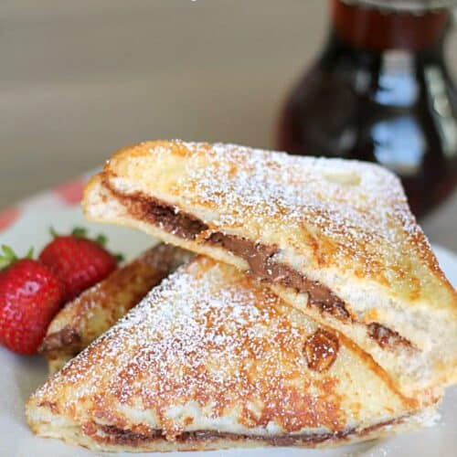 Nutella Stuffed Custard French Toast