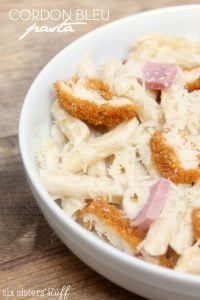 Simple Chicken Cordon Bleu Pasta