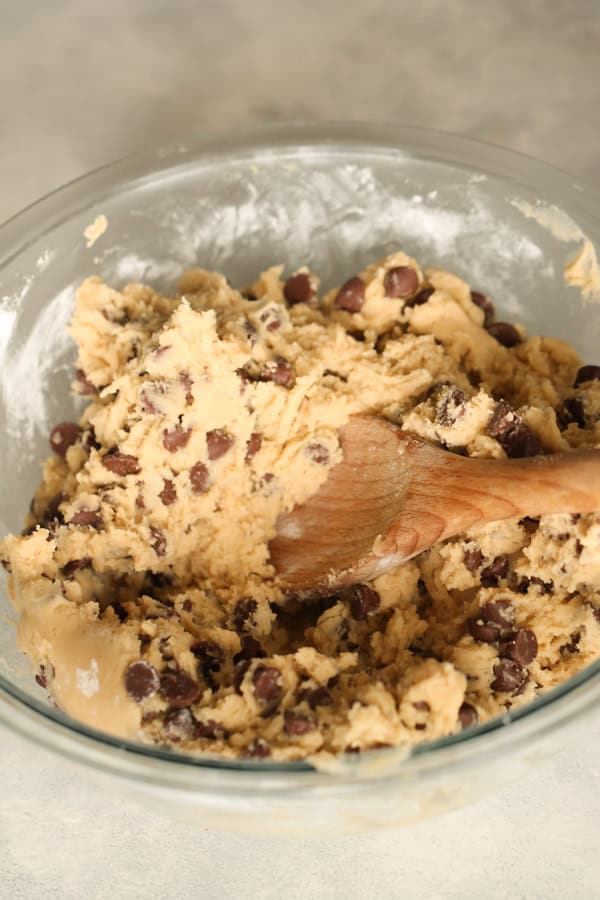 Mixing Bowl with Chocolate Chip Cookie Dough