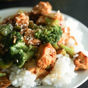 Baked Korean Bbq Chicken And Broccoli