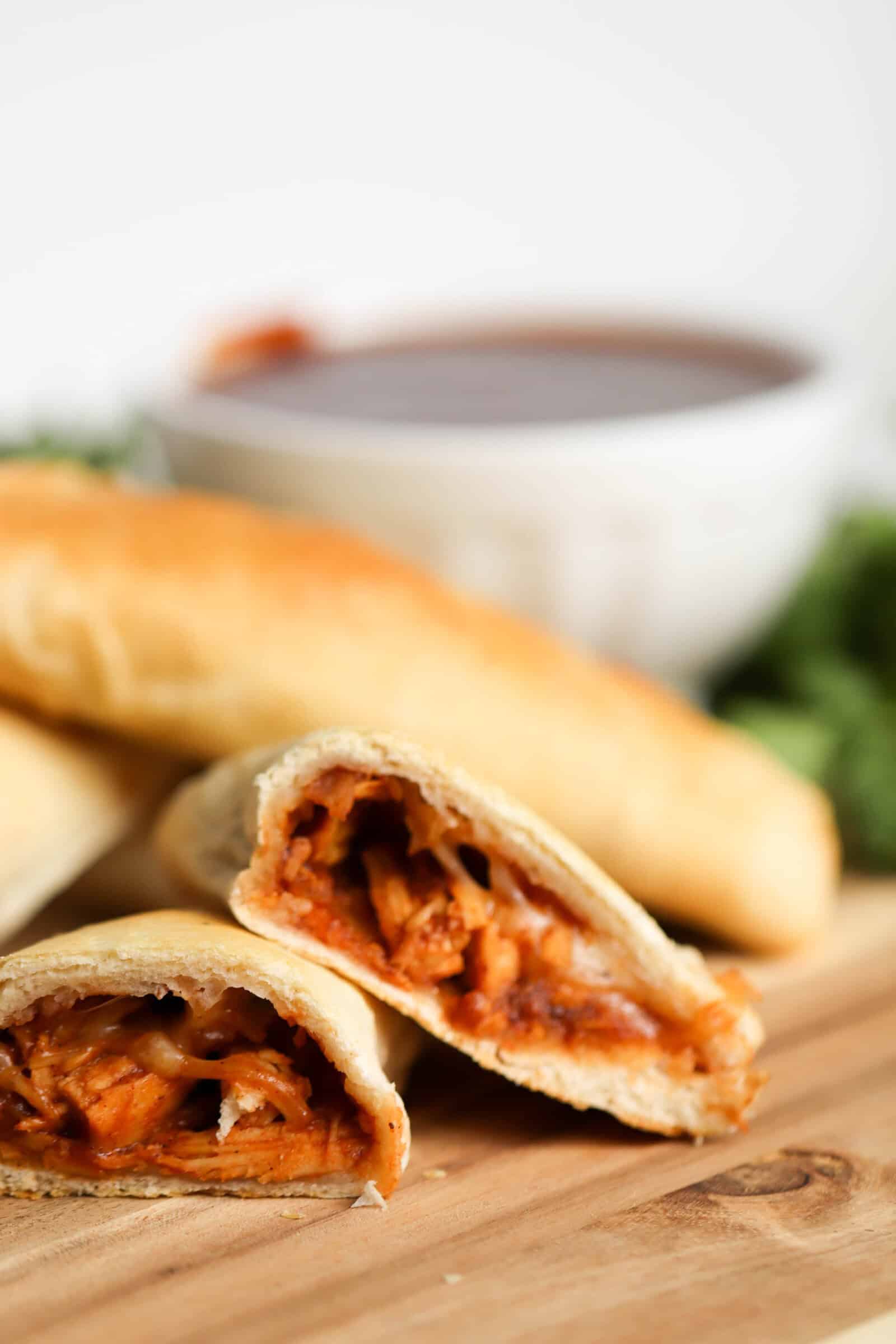 Barbecue Chicken Calzones Recipe