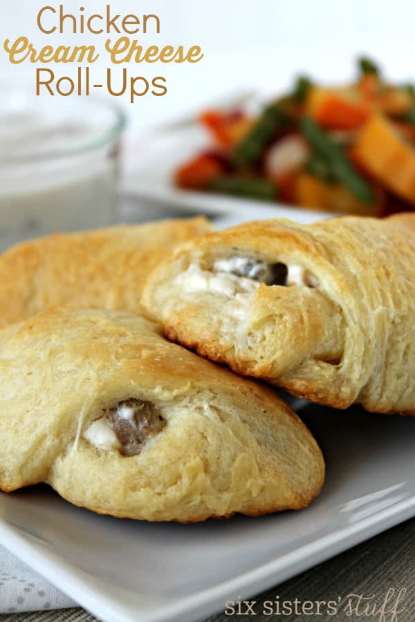 Mom's Chicken and Cream Cheese Roll-Ups | Six Sisters' Stuff