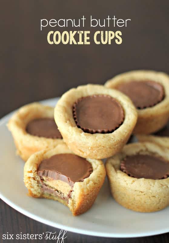 Peanut Butter Cookie Cups on SixSistersStuff.com