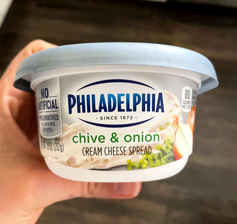 Tub of Philadelphia Cream Cheese Spread