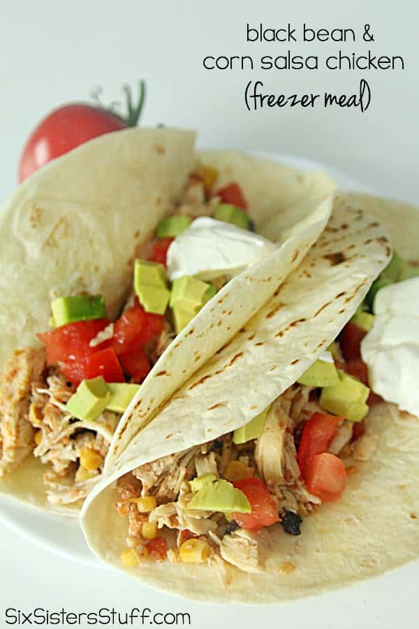 Slow Cooker Black Bean and Corn Salsa Chicken