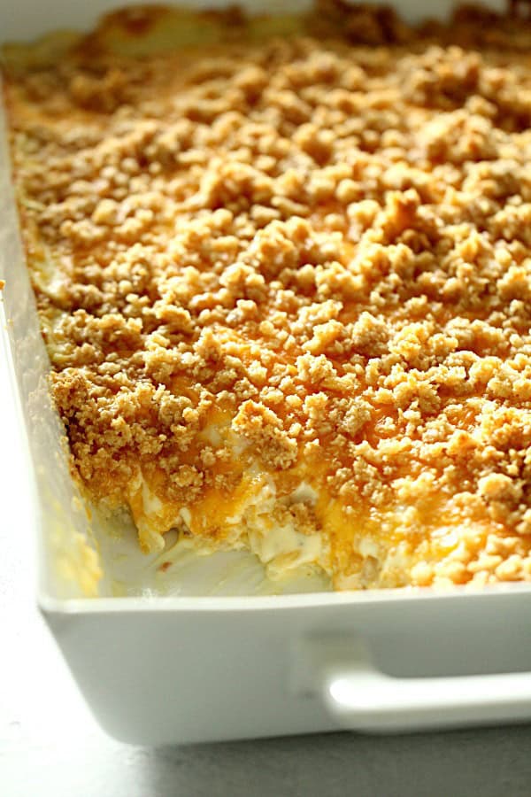 Cheesy Potato Casserole Funeral Potatoes Recipe