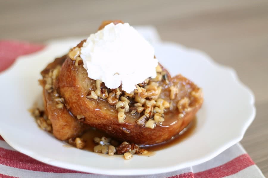 Incredible Overnight Caramel French Toast from SixSistersStuff.com