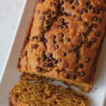 A loaf of Pumpkin Zucchini Bread