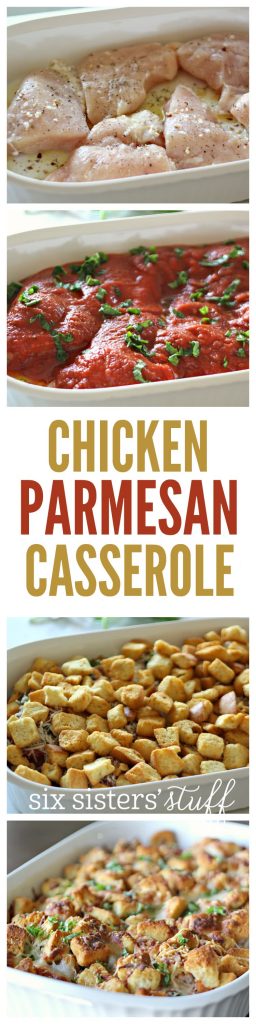 Chicken Parmesan Casserole on SixSistersStuff