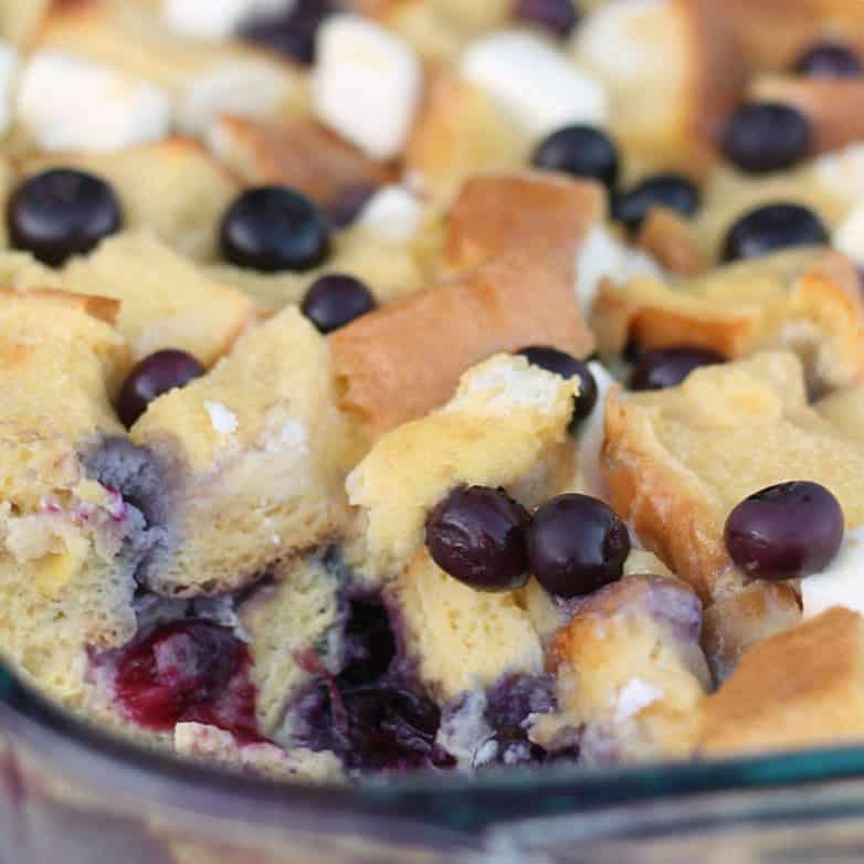 Homemade Blueberry French Toast Bake from SixSistersStuff.com