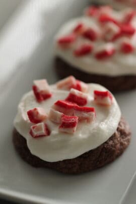 Chocolate Peppermint Brownie Cookies